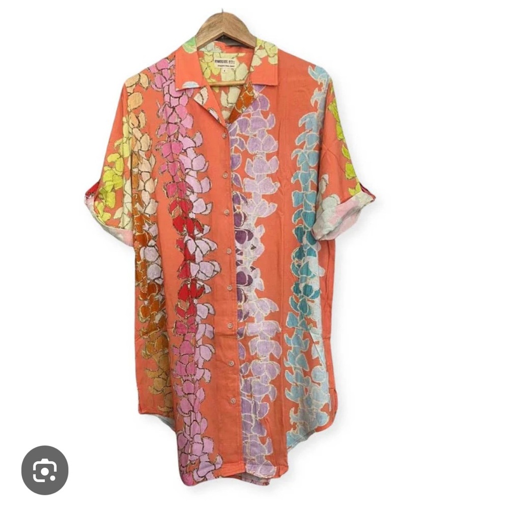Paradise Now Puakenikeni Shirt Dress